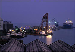 Takoradi Port and Habour is a major transit point for good in West Africa