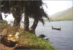 Volta Lake in Ghana West Africa