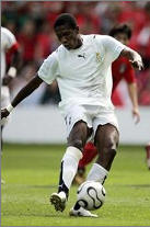 Asamoah gyan was once a hero in Ghana and is definately set for a come back